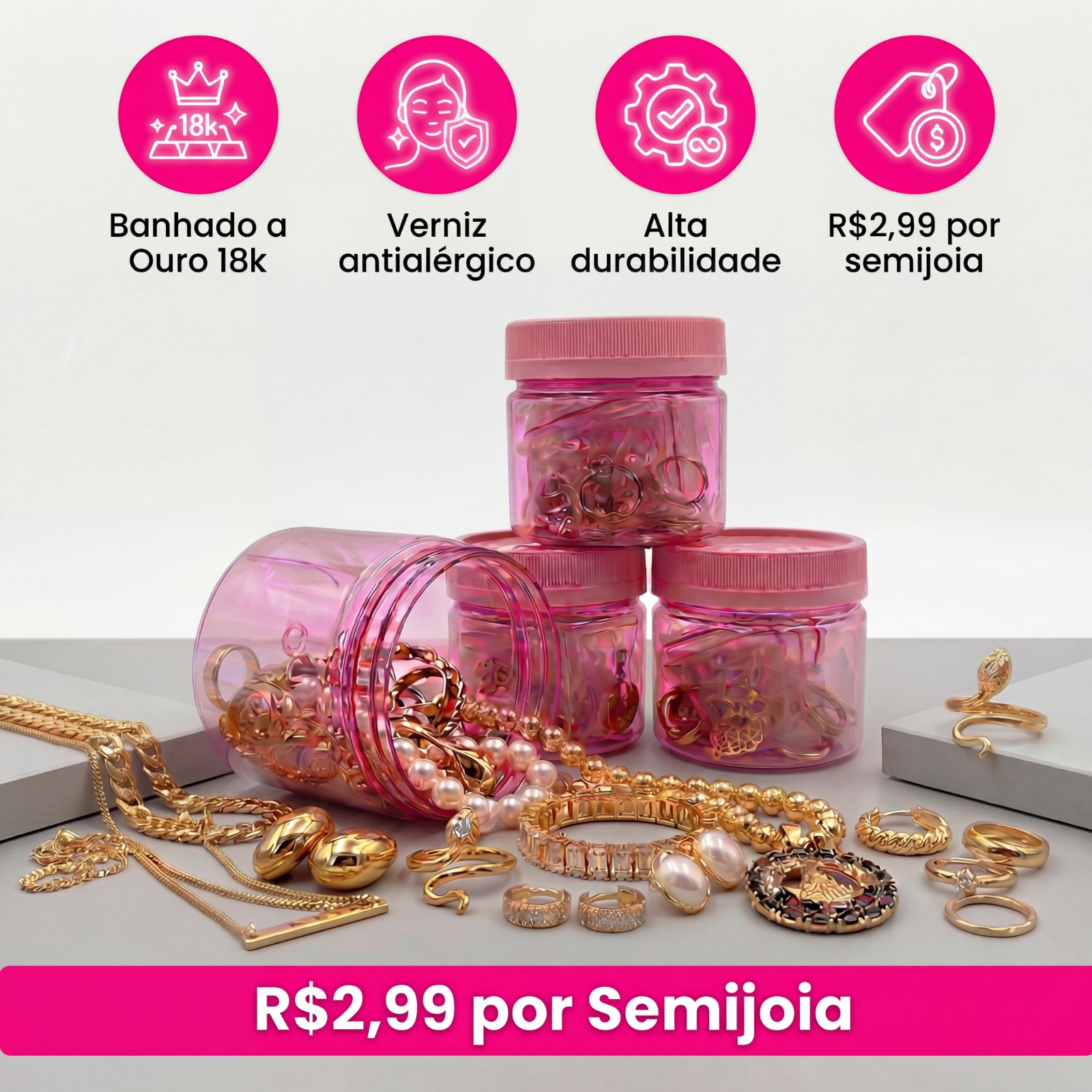 Kit Joias - 20 Peças